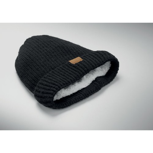 PUNTOS Gorro de punto con dobladillo