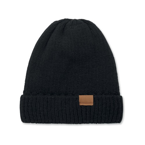PUNTOS Gorro de punto con dobladillo