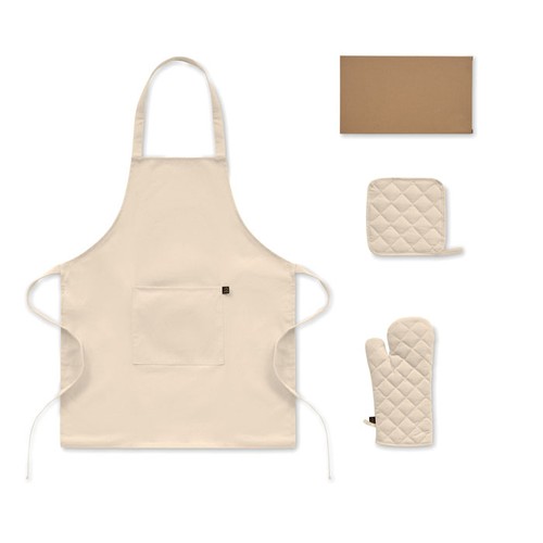 GALA SET Set cocina algodón reciclado