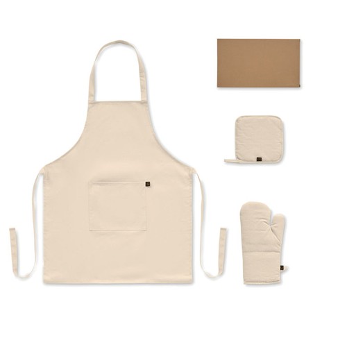 GALA SET Set cocina algodón reciclado