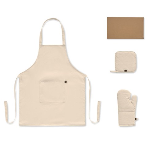GALA SET Set cocina algodón reciclado