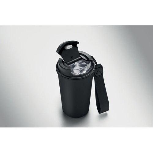 black NAKANO Vaso de acero reciclado 400 ml