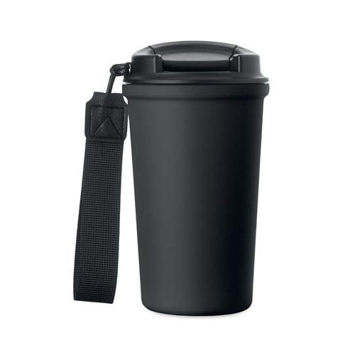 black NAKANO Vaso de acero reciclado 400 ml