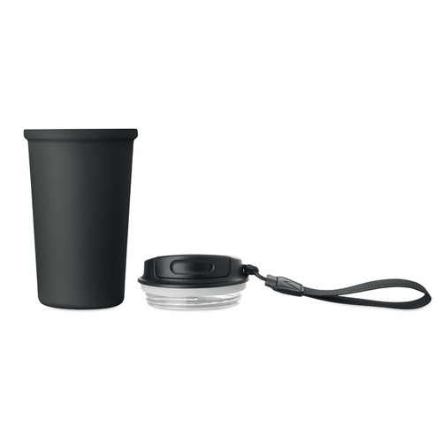 black NAKANO Vaso de acero reciclado 400 ml