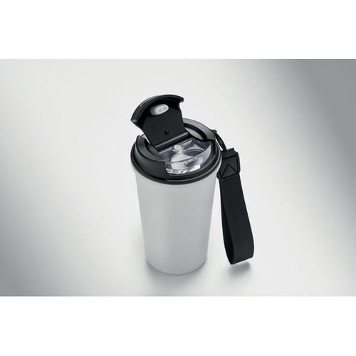 white NAKANO Vaso de acero reciclado 400 ml