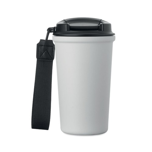white NAKANO Vaso de acero reciclado 400 ml