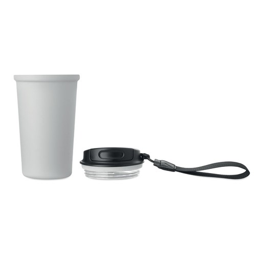 white NAKANO Vaso de acero reciclado 400 ml