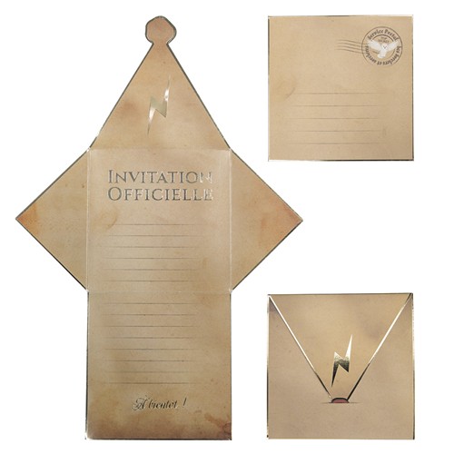 SET DE 8 INVITATIONS ENVELOPPES APPRENTI SORCIER thumbnail 5