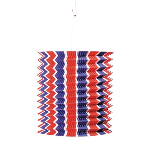 LAMPION CYL.TRICOLORE 13CM