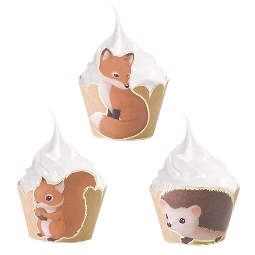 CUPCAKE WRAPPERS WOODLAND X 6 thumbnail 9