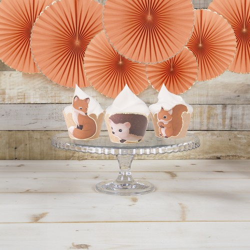 CUPCAKE WRAPPERS WOODLAND X 6 thumbnail 4