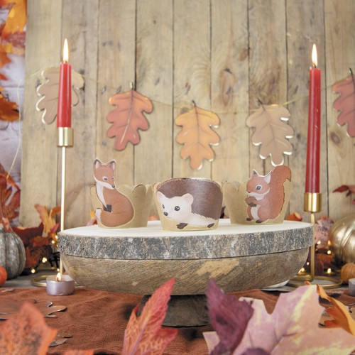 CUPCAKE WRAPPERS WOODLAND X 6 thumbnail 6