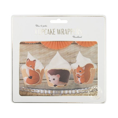 CUPCAKE WRAPPERS WOODLAND X 6 thumbnail 8