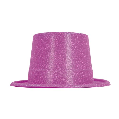 HAUT DE FORME PLASTIQUE PAILLETE FLUO 5 COULEURS ASS. thumbnail 5