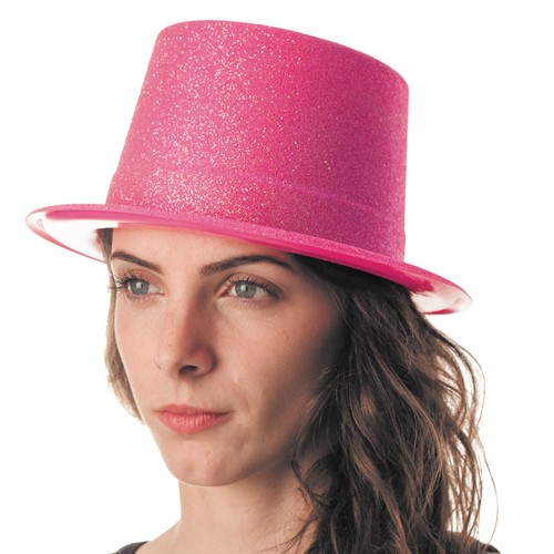 HAUT DE FORME PLASTIQUE PAILLETE FLUO 5 COULEURS ASS. thumbnail 8