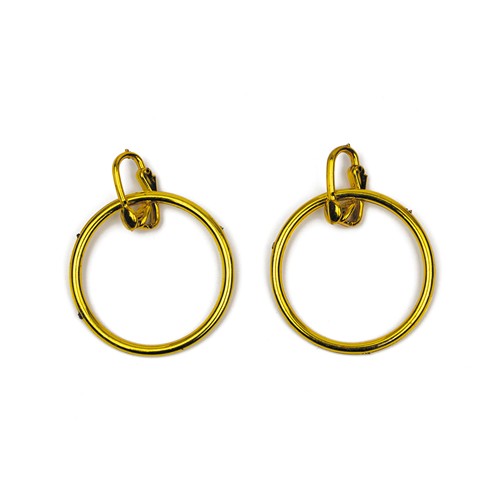 BOUCLES D'OREILLE PIRATE OR 4CM X2 thumbnail 4