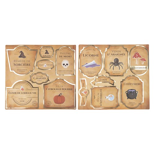 DECORATIONS POUR BOUTEILLES APPRENTI SORCIER X 14PCS thumbnail 5