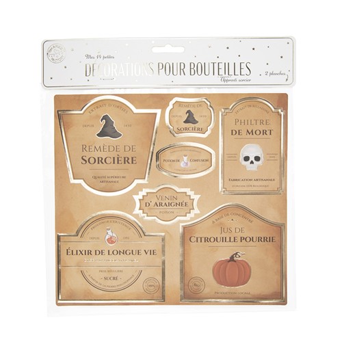 DECORATIONS POUR BOUTEILLES APPRENTI SORCIER X 14PCS thumbnail 4