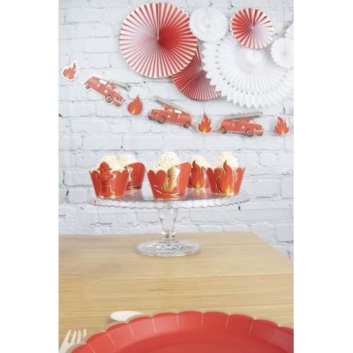 CUPCAKE WRAPPERS POMPIERS X 6 thumbnail 6