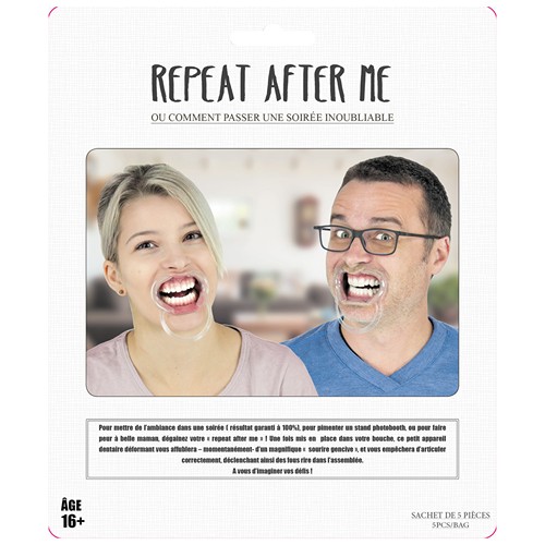 SET DE 5 ECARTES BOUCHE 'REPEAT AFTER ME' thumbnail 4