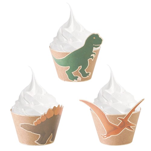 CUPCAKE WRAPPERS DINO X 6 thumbnail 4