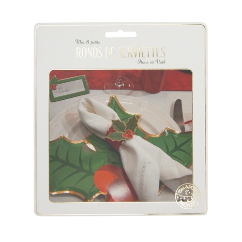 RONDS DE SERVIETTES HOUX DE NOEL X 8PCS thumbnail 9