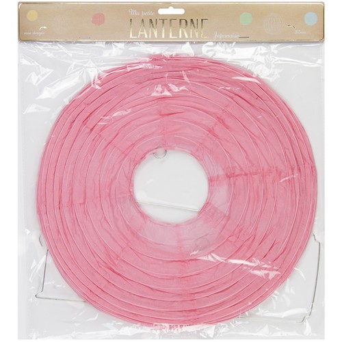 LANTERNE JAPONAISE 35CM ROSE DRAGEE
