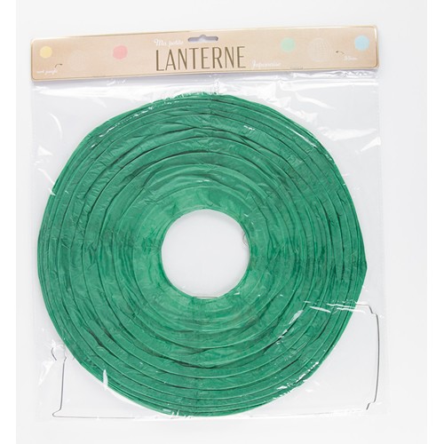 LANTERNE JAPONAISE 35CM VERT JUNGLE