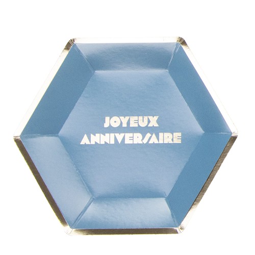 ASSIETTES MULTI JOYEUX ANNIVERSAIRE X8 thumbnail 5