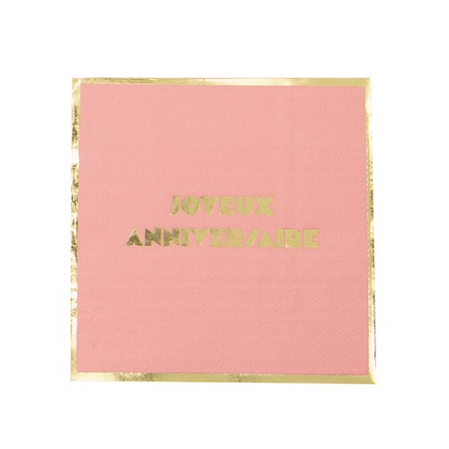 SERVIETTES MULTI JOYEUX ANNIVERSAIRE  X 16 thumbnail 7