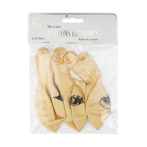 BALLONS DE BAUDRUCHE CABINET DE CURIOSITES X 6 thumbnail 4