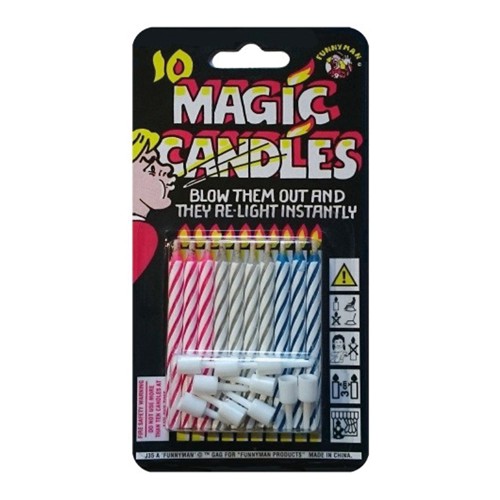 BOUGIES MAGIQUES + SUPPORTS X10