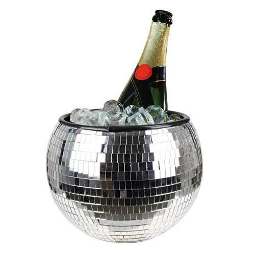SEAU CHAMPAGNE DISCO ARGENT