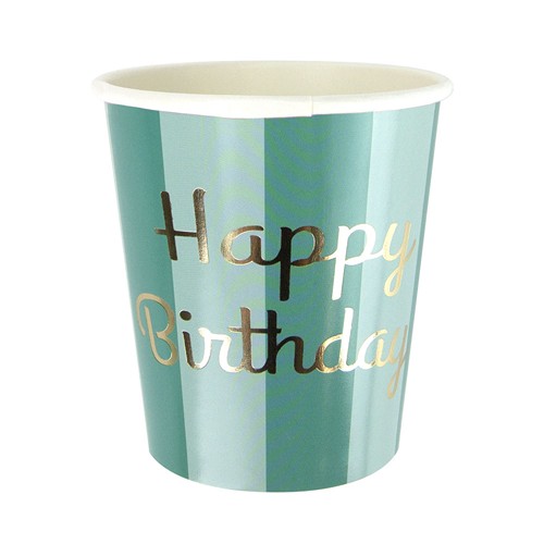 GOBELETS FESTONNES 200ML HAPPY BIRTHDAY X 8 thumbnail 4