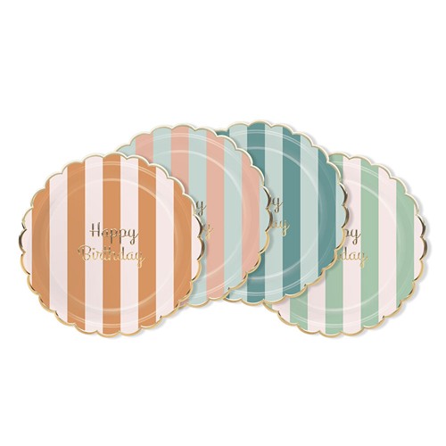 ASSIETTES FESTONNEES 23CM HAPPY BIRTHDAY X 8 thumbnail 5