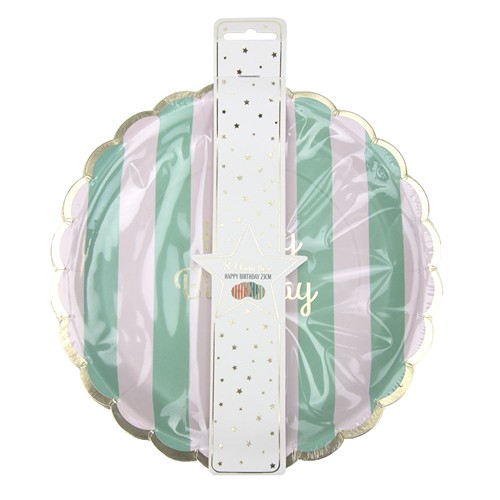 ASSIETTES FESTONNEES 23CM HAPPY BIRTHDAY X 8 thumbnail 4