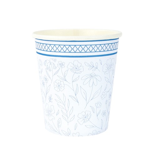 GOBELETS 200ML FLEUR BLEUE X 8 thumbnail 4