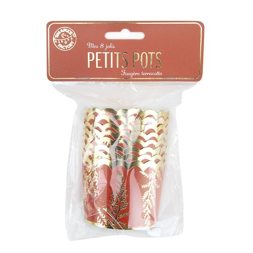PETITS POTS FOUGERE TERRACOTTA X 8 thumbnail 4