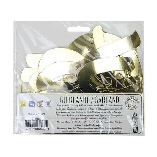 GUIRLANDE LETTRES HAPPY BIRTHDAY DOREE thumbnail 6