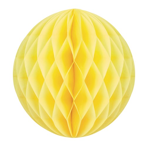 BOULE ALVÉOLÉE 30CM JAUNE
