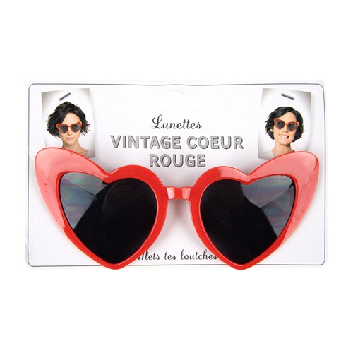 LUNETTES VINTAGE COEUR ROUGE thumbnail 4