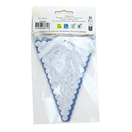 GUIRLANDE FANIONS FLEUR BLEUE 3M thumbnail 5