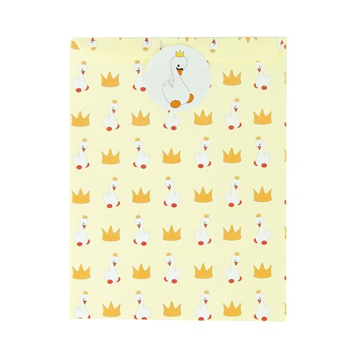 SET 8 INVITATIONS BABY SWAN