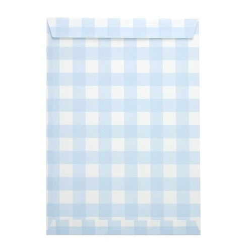 POCHETTES PAPIER VICHY BLEU X 8PCS thumbnail 4