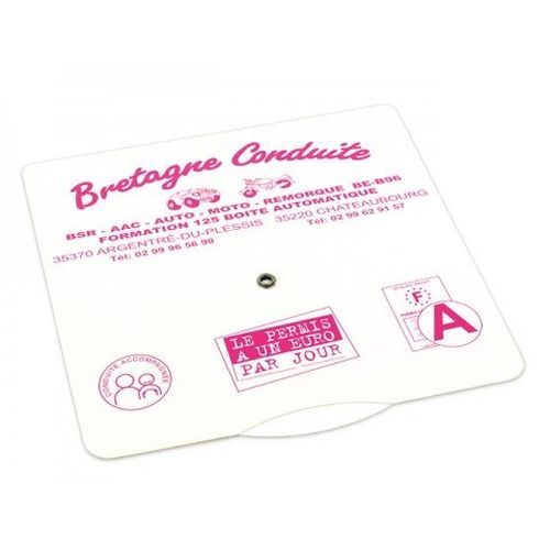 DISQUE DE STATIONNEMENT CARTON 15  X 15 CM - 2