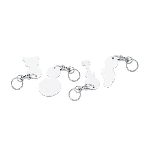 PORTE-CLE MOUSQUETON AVEC JETON PERSONNALISABLE - 2