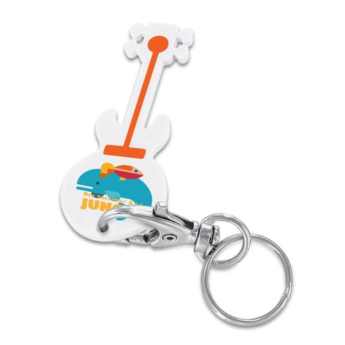 PORTE-CLE MOUSQUETON AVEC JETON PERSONNALISABLE - 3