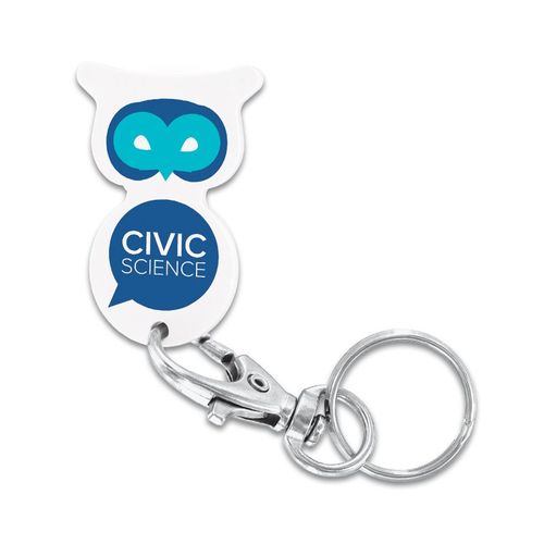 PORTE-CLE MOUSQUETON AVEC JETON PERSONNALISABLE - 4