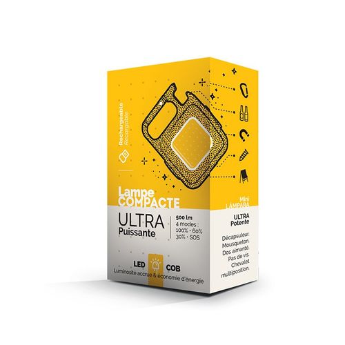 LAMPE LED COMPACTE MULTIFONCTION ULTRA PUISSANTE - 6