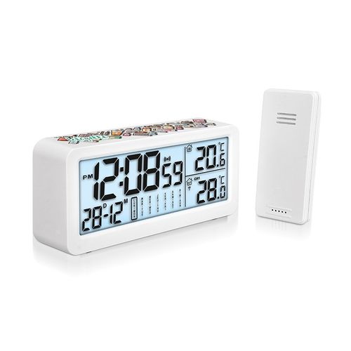 PENDULETTE REVEIL MULTIFONCTIONS AVEC CAPTEUR TEMPERATURE EXTERIEURE - 3